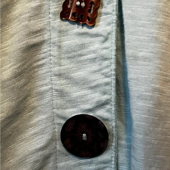 Soft Surroundings Mint Green Sleeveless Collared Button Down Lightweight Blouse - Picture 5 of 9